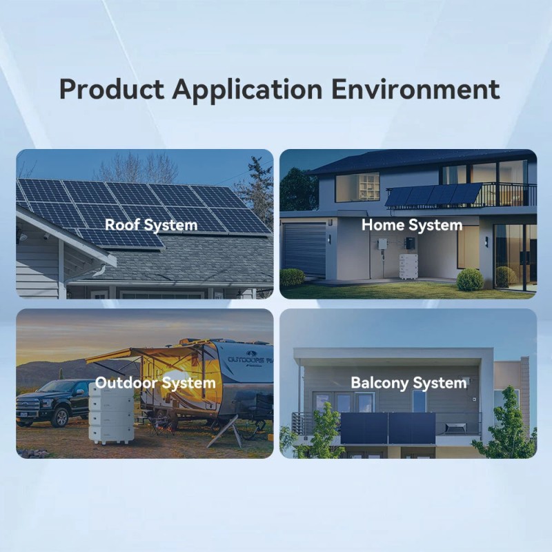 LANPWR TENTEK 1600W 2 MPPT älykäs EMS-ohjain mikroinvertterillä parvekkeelle