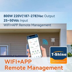 LANPWR TENTEK Tiger-800W2E1P mikroinvertteri wifi IP67 MPPT älykäs parvekkeen aurinkovoimala