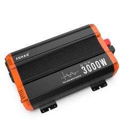 FCHAO 3000W puhdas siniaaltoinvertteri 12V 24V 48V DC 230V AC kaukosäätimellä EU pistoke kotiin ja asuntoautoon
