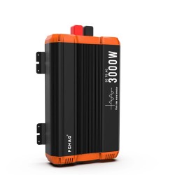 FCHAO 3000W puhdas siniaaltoinvertteri 12V/24V/48V DC-230V AC kaukosäätimellä EU-pistoke kotiin ja asuntoautoon