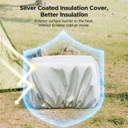 WARMOUNTS pehmeä eristetty kylmälaukku 48 tölkkiä kaksiosainen vuototiivis kansi