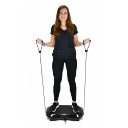 LIFEFIT värähtelylevy F DESK 01 01 vastuskuminauhalla kotitreeniin moniohjelmainen lihasten muokkaamiseen