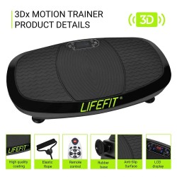 LIFEFIT F-DESK-03-01 värähtelyalusta matalakohinainen kotikuntoilu vastuskuminauhoilla lihashieronta ja muotoilu