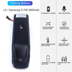 BAFANG Hailong Max 48V 20Ah 960Wh litiumioni akku sähköpyörään 30A BMS USB-portilla