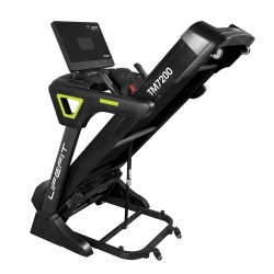 LIFEFIT TM7200 kotikäyttöön taitettava juoksumatto tehokas moottori 1–20 km/h bluetooth-yhteys sykemittaus 180 kg kantavuus
