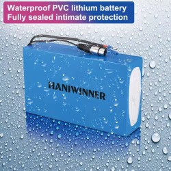 HANIWINNER HA201 48V 20Ah 960Wh universaali sähköpyöräakku 30A BMS vesitiivis laturilla