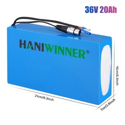 HANIWINNER HA201 48V 20Ah 960Wh universaali sähköpyöräakku 30A BMS vesitiivis laturilla