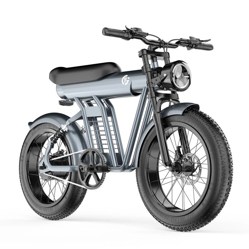 YYG ZM21 sähköpyörä 48V 20Ah akku 1200W moottori 25km/h huippunopeus 55-65km toimintasäde 150kg kantavuus