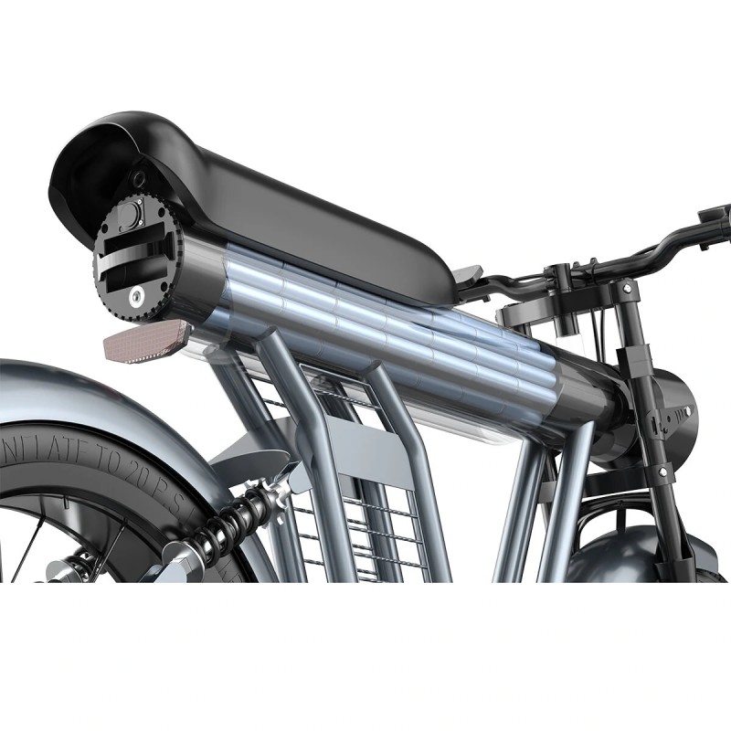 YYG ZM21 sähköpyörä 48V 20Ah akku 1200W moottori 25km/h huippunopeus 55-65km toimintasäde 150kg kantavuus