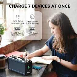 FlashFish G300 kannettava 300W aurinkogeneraattori varavirtalähde 222Wh 60000mAh puhdas siniaalto