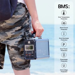 FlashFish G300 kannettava 300W aurinkogeneraattori varavirtalähde 222Wh 60000mAh puhdas siniaalto