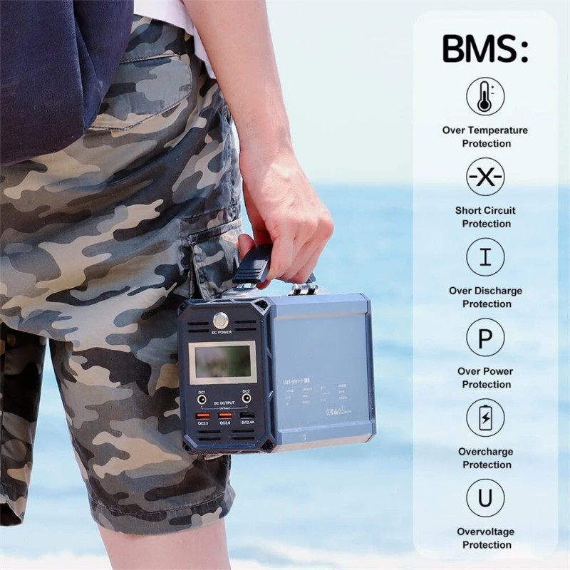 FlashFish G300 kannettava 300W aurinkogeneraattori varavirtalähde 222Wh 60000mAh puhdas siniaalto