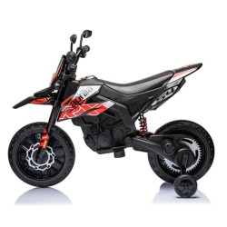 ELJET Aprilia RX125 sähkömoottoripyörä 12V akku langaton musiikki iskunvaimennus 3–8-vuotiaille 2 vuoden takuu