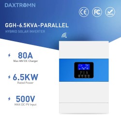 DAXTROMN hybridiinvertteri GGH-6.5KVA-PARALLEL 6.5kVA 5500W 48V-230V puhdas siniaalto 100A MPPT 3-vaiheinen