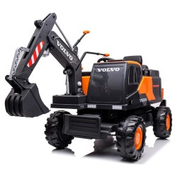 ELJET sähköinen kaivinkoneajolelu 12 V akku kauko ohjain Bluetooth äänentoisto turvavyö