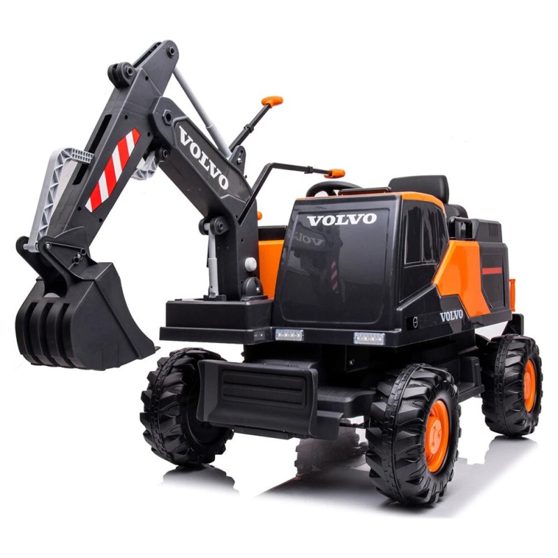 ELJET sähköinen kaivinkoneajolelu 12 V akku kauko ohjain Bluetooth äänentoisto turvavyö