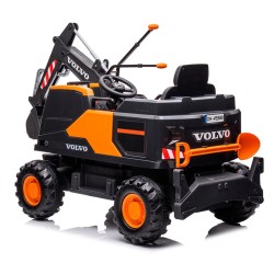 ELJET sähköinen kaivinkoneajolelu 12 V akku kauko-ohjain Bluetooth-äänentoisto turvavyö