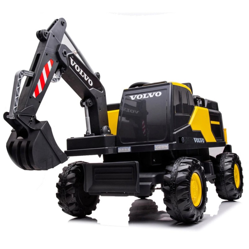 ELJET sähköinen kaivinkoneajolelu 12 V akku kauko-ohjain Bluetooth-äänentoisto turvavyö