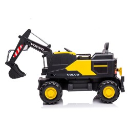 ELJET sähköinen kaivinkoneajolelu 12 V akku kauko-ohjain Bluetooth-äänentoisto turvavyö