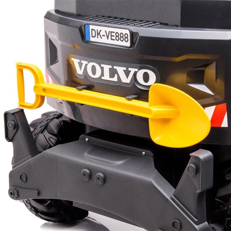 ELJET sähköinen kaivinkoneajolelu 12 V akku kauko-ohjain Bluetooth-äänentoisto turvavyö