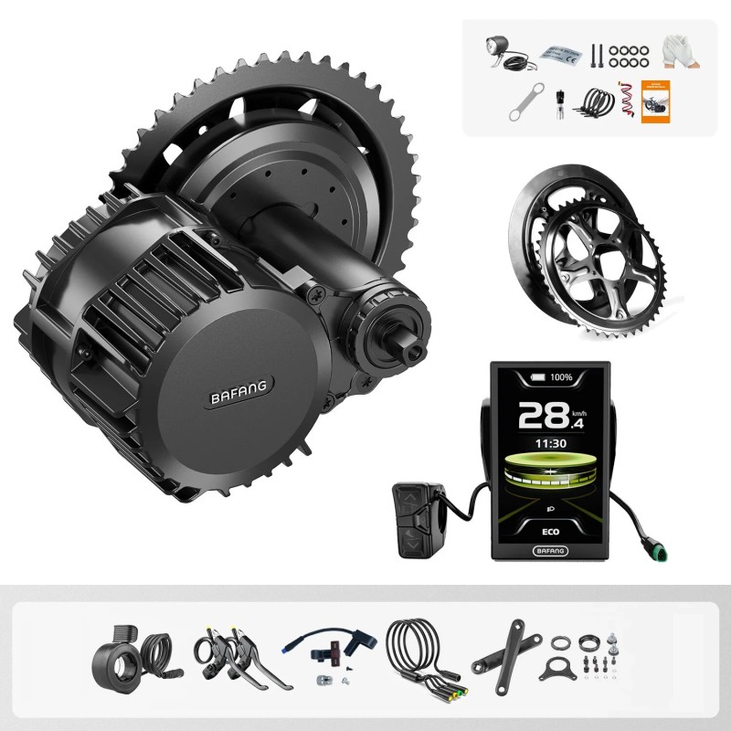 BAFANG BBSHD 52V 1000W keskimoottorisarja C010 näytöllä ja 40T 46T ketjupyörillä