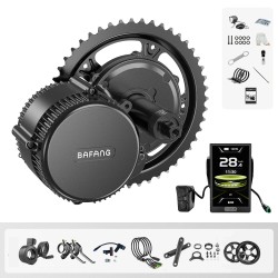 BAFANG BBS02B 48V 750W keskimoottori muunnossarja C010 PAS näyttö ketjupyörä 36 42 44 52T
