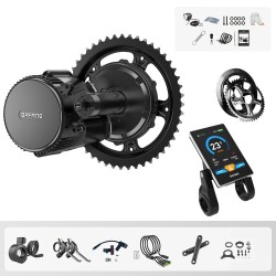 BAFANG BBS01B 36V 250W keskiömoottorin muunnossarja VD61 näyttö ja ketjupyörä