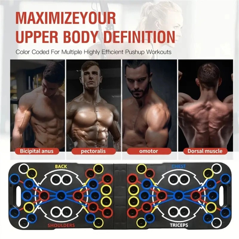 KALOAD monitoiminen punnerruslauta rinta ja vatsalihaksille kotitreeniin miehille ja naisille