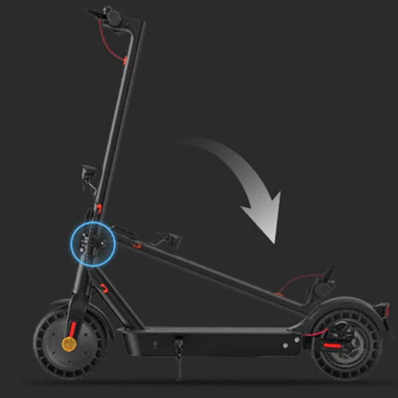 E9TMAX ABE sähköpotkulauta 36V 500W 10Ah 10-tuuman renkaat 40 km toimintasäde 120 kg kantavuus