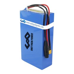 UNITPACKPOWER D034 48V 40Ah sähköpyörän akku XT60 60A BMS 4A laturi alumiinikotelo