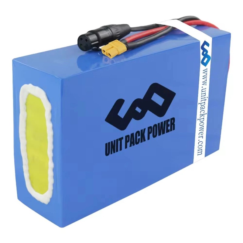 UNITPACKPOWER D034 48V 40Ah sähköpyörän akku XT60 60A BMS 4A laturi alumiinikotelo