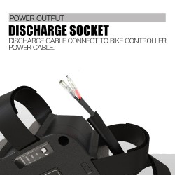 UNITPACKPOWER 36V 20Ah sähköpyörän kolmionmallinen runkoakku 720W 25A BMS 3A laturi