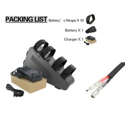 UNITPACKPOWER 36V 20Ah sähköpyörän kolmionmallinen runkoakku 720W 25A BMS 3A laturi