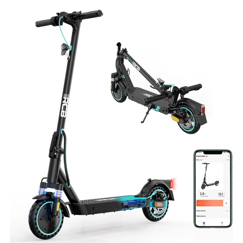 RCB EV85F sähköpotkulauta ABE hyväksytty 36V 7 8Ah 400W huippunopeus 20 km h 23 30 km toimintasäde taitettava