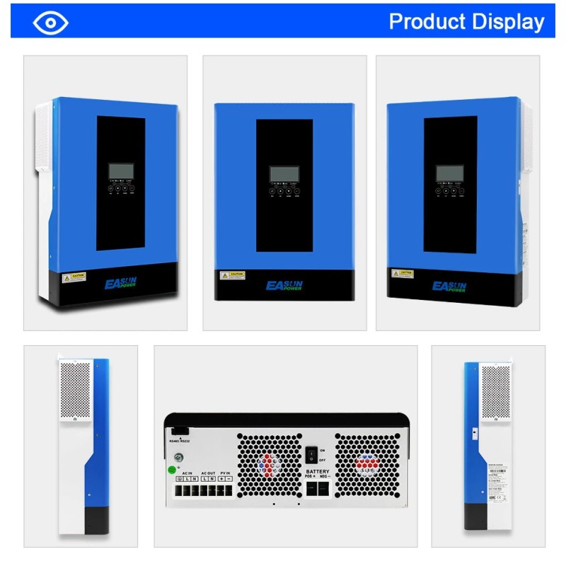 EASUN POWER ISolar SMG III 6,2 kW aurinko-hybridinvertteri 48V MPPT 120A wifi-yhteys