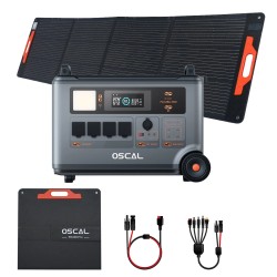 Blackview OSCAL PowerMax 3600 kannettava virtalähde 3600Wh LiFePO4 ja 200W aurinkopaneeli