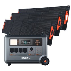 Blackview OSCAL PowerMax 3600 kannettava virtalähde 3600Wh LiFePO4 ja 200W aurinkopaneeli
