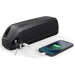 UNITPACKPOWER S039-3 36V 20Ah sähköpyörän akku LG4800mAh 25A BMS-suoja USB-portilla 720W