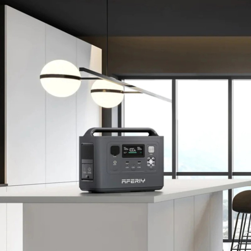 Aferiy P010 800W 512Wh LiFePO4-akku kannettava varavirtalähde aurinkolatauksella retkeilyyn ja hätäkäyttöön