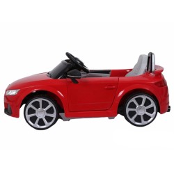 ELJET TT RS 12V sähköauto kauko-ohjaimella Bluetooth MP3 turvavyöllä 3–8 vuotta punainen