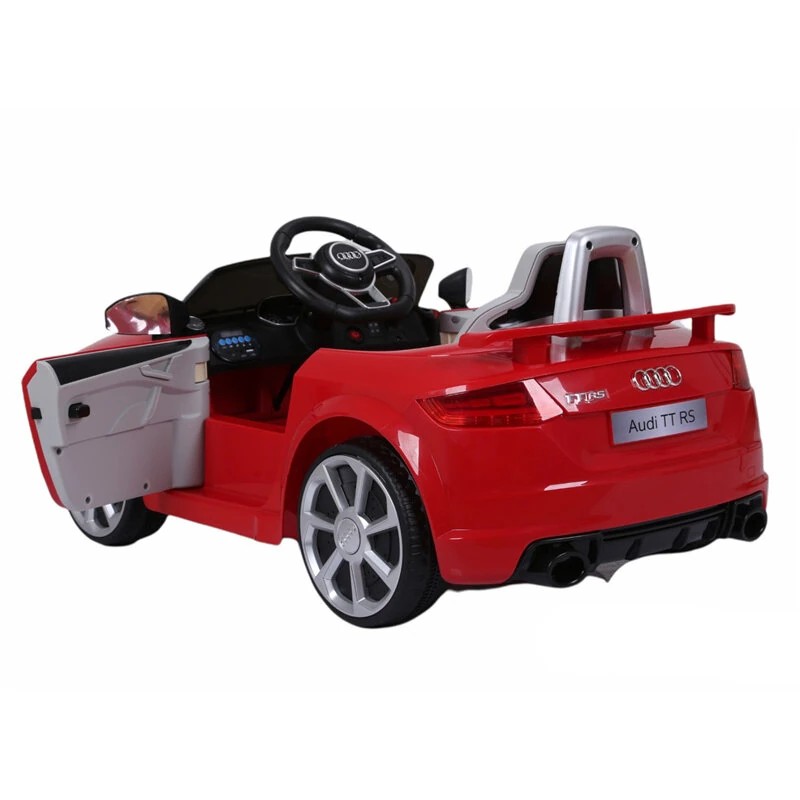 ELJET TT RS 12V sähköauto kauko-ohjaimella Bluetooth MP3 turvavyöllä 3–8 vuotta punainen