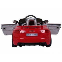 ELJET TT RS 12V sähköauto kauko-ohjaimella Bluetooth MP3 turvavyöllä 3–8 vuotta punainen