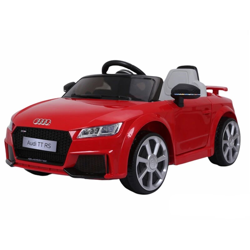 ELJET TT RS 12V sähköauto kauko-ohjaimella Bluetooth MP3 turvavyöllä 3–8 vuotta punainen