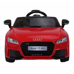 ELJET TT RS 12V sähköauto kauko-ohjaimella Bluetooth MP3 turvavyöllä 3–8 vuotta punainen