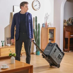 OUKITEL P5000 Pro kannettava varavirtalähde 5120Wh LiFePO4-akku 4000W puhdas siniaalto sovellusohjaus pyörillä