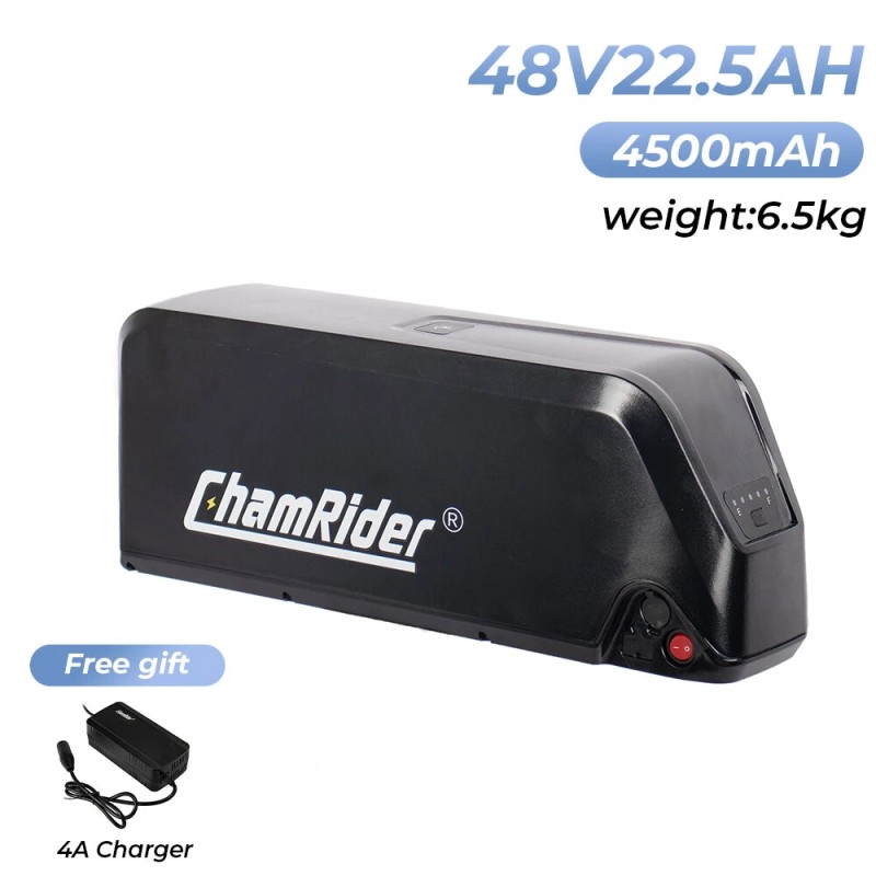 ChamRider Hailong C 48V 22,5Ah 1080Wh runkoputken sähköpyörän akku A-luokan 21700 kennot DALY 40A akunhallinta