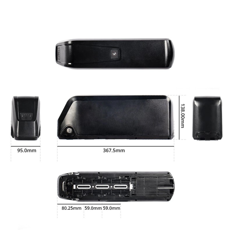 ChamRider Hailong C 36V 27Ah 972Wh alasputkiakku litiumioni-kennoilla 30A akunhallinta IP65 4A pikalaturi