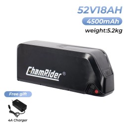 ChamRider Hailong C alaputken akku 52V 18Ah 936Wh DALY 40A IP65 nopealla laturilla
