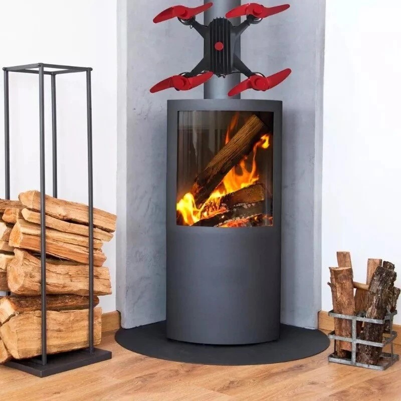 Lämpökäyttöinen 8-lapainen liesituuletin ilman sähköä tehokas lämmönjako DY372B