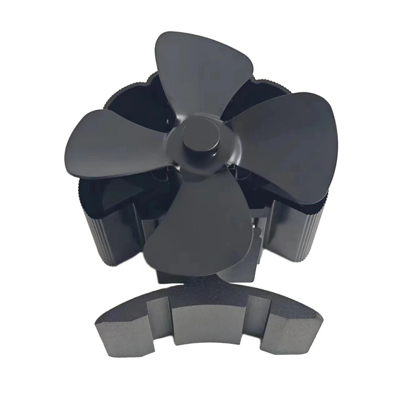 Nelilapainen hiljainen takkatuuletin DY384A lämpövoimainen ilmanpuhallin puulämmitteiseen takkaan ympäristöystävällinen